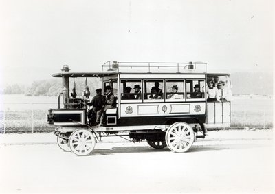 Steam Omnibus, 1903 by French Photographer